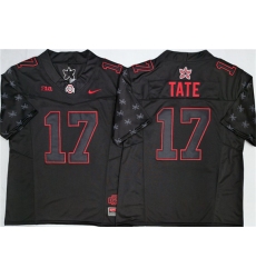 Men's Ohio State Buckeyes #17 Carnell Tate Black 2025 F.U.S.E. Limited Stitched Jersey
