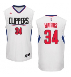 Men's Adidas Los Angeles Clippers #34 Tobias Harris Swingman White Home NBA Jersey
