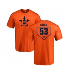 MLB Nike Houston Astros #53 Ken Giles Orange RBI T-Shirt