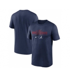 Men's Atlanta Braves 2021 Navy World Series Collection Dugout Baseball T-Shirt