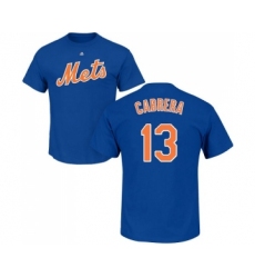 MLB Nike New York Mets #13 Asdrubal Cabrera Royal Blue Name & Number T-Shirt