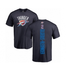 Basketball Oklahoma City Thunder #2 Shai Gilgeous-Alexander Navy Blue Backer T-Shirt