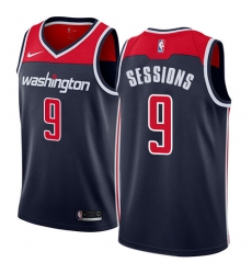 Men's Nike Washington Wizards #9 Ramon Sessions Swingman Navy Blue NBA Jersey Statement Edition