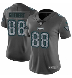 Women's Nike Philadelphia Eagles #88 Dallas Goedert Gray Static Vapor Untouchable Limited NFL Jersey