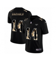 Men's New York Jets #14 Sam Darnold Limited Black Statue of Liberty Football Jersey