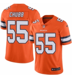 Youth Nike Denver Broncos #55 Bradley Chubb Limited Orange Rush Vapor Untouchable NFL Jersey