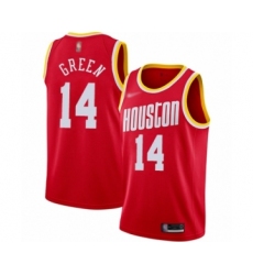 Men's Houston Rockets #14 Gerald Green Swingman Red Hardwood Classics Finished Basketball Jersey