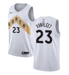 Men's Nike Toronto Raptors #23 Fred VanVleet Swingman White NBA Jersey - City Edition
