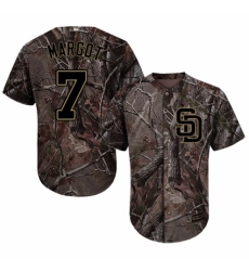 Men's Majestic San Diego Padres #7 Manuel Margot Authentic Camo Realtree Collection Flex Base MLB Jersey