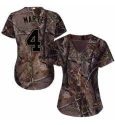 Women's Majestic Arizona Diamondbacks #4 Ketel Marte Authentic Camo Realtree Collection Flex Base MLB Jersey