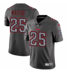 Men's Nike Kansas City Chiefs #25 Armani Watts Gray Static Vapor Untouchable Limited NFL Jersey