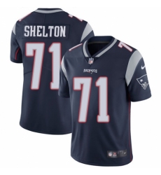 Men's Nike New England Patriots #71 Danny Shelton Navy Blue Team Color Vapor Untouchable Limited Player NFL Jersey