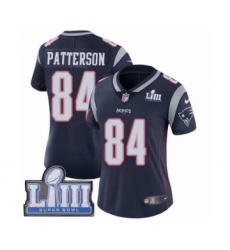 Women's Nike New England Patriots #84 Cordarrelle Patterson Navy Blue Team Color Vapor Untouchable Limited Player Super Bowl LIII Bound NFL Jersey