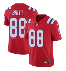 Men's Nike New England Patriots #88 Kenny Britt Red Alternate Vapor Untouchable Limited Player NFL Jersey