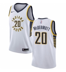 Men's Nike Indiana Pacers #20 Doug McDermott Swingman White NBA Jersey - Association Edition