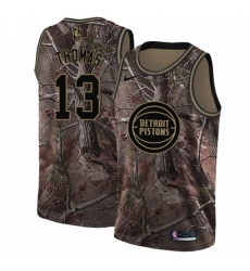 Women's Nike Detroit Pistons #13 Khyri Thomas Swingman Camo Realtree Collection NBA Jersey