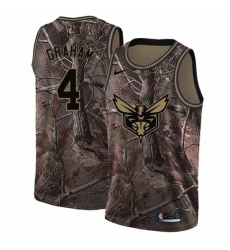 Men's Nike Charlotte Hornets #4 Devonte Graham Swingman Camo Realtree Collection NBA Jersey