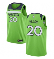 Women's Nike Minnesota Timberwolves #20 Josh Okogie Authentic Green NBA Jersey Statement Edition