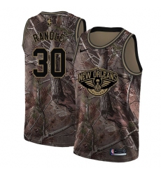 Men's Nike New Orleans Pelicans #30 Julius Randle Swingman Camo Realtree Collection NBA Jersey