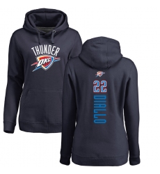 NBA Women's Nike Oklahoma City Thunder #22 Hamidou Diallo Navy Blue Backer Pullover Hoodie