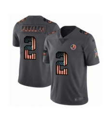 Men's Pittsburgh Steelers #2 Mason Rudolph Limited Black USA Flag 2019 Salute To Service Football Jersey