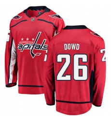 Men's Washington Capitals #26 Nic Dowd Fanatics Branded Red Home Breakaway NHL Jersey