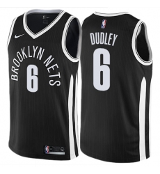 Women's Nike Brooklyn Nets #6 Jared Dudley Swingman Black NBA Jersey - City Edition