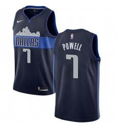 Youth Nike Dallas Mavericks #7 Dwight Powell Swingman Navy Blue NBA Jersey Statement Edition