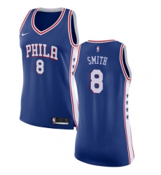 Women's Nike Philadelphia 76ers #8 Zhaire Smith Swingman Blue NBA Jersey - Icon Edition