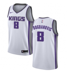 Youth Nike Sacramento Kings #8 Bogdan Bogdanovic Swingman White NBA Jersey - Association Edition