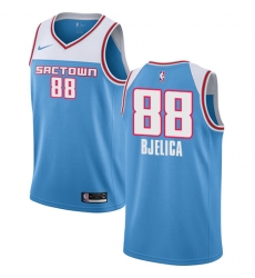 Youth Nike Sacramento Kings #88 Nemanja Bjelica Swingman Blue NBA Jersey - 2018 19 City Edition