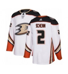 Youth Adidas Anaheim Ducks #2 Luke Schenn Authentic White Away NHL Jersey