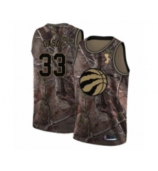 Women's Toronto Raptors #33 Marc Gasol Swingman Camo Realtree Collection 2019 Basketball Finals Champions Jersey