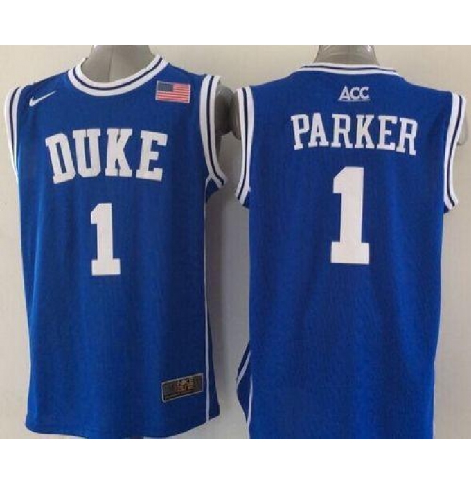 Blue Devils #1 Jabari Parker Blue Basketball New Stitched NCAA Jersey