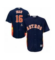 Youth Houston Astros #16 Aledmys Diaz Authentic Navy Blue Alternate Cool Base 2019 World Series Bound Baseball Jersey