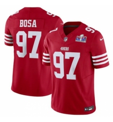 Youth San Francisco 49ers #97 Nick Bosa Red 2023 F U S E Vapor Untouchable Limited Stitched Football 2024 Super Bowl LVIII Jersey