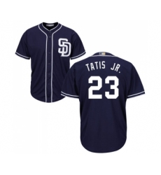 Men's San Diego Padres #23 Fernando Tatis Jr. Replica Navy Blue Alternate 1 Cool Base Baseball Jersey