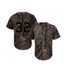 Men's San Diego Padres #32 Franmil Reyes Authentic Camo Realtree Collection Flex Base Baseball Jersey