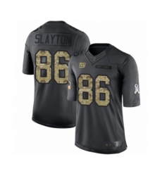 Men's New York Giants #86 Darius Slayton Limited Black 2016 Salute to Service Football Jersey