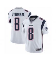 Men's New England Patriots #8 Jarrett Stidham White Vapor Untouchable Limited Player Football Jersey