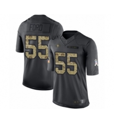 Men's San Francisco 49ers #55 Dee Ford Limited Black 2016 Salute to Service Football Jersey