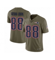 Youth New England Patriots #88 Austin Seferian-Jenkins Limited Olive 2017 Salute to Service Football Jersey