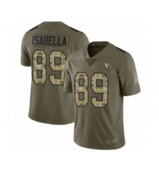 Men's Arizona Cardinals #89 Andy Isabella Limited Olive Camo 2017 Salute to Service Football Jersey