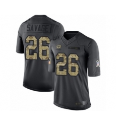Men's Green Bay Packers #26 Darnell Savage Jr. Limited Black 2016 Salute to Service Football Jerseys