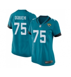 Women's Jacksonville Jaguars #75 Cedric Ogbuehi Game White Football Jersey