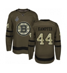Youth Boston Bruins #44 Steven Kampfer Authentic Green Salute to Service 2019 Stanley Cup Final Bound Hockey Jersey