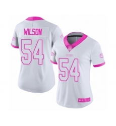Women's Kansas City Chiefs #54 Damien Wilson Limited W Pink Rush Fashion Football Jersey