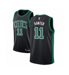 Women's Boston Celtics #11 Enes Kanter Swingman Black Basketball Jersey - Statement Edition