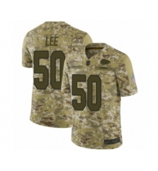 Men's Kansas City Chiefs #50 Darron Lee Limited Camo 2018 Salute to Service Football Jersey