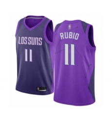 Youth Phoenix Suns #11 Ricky Rubio Swingman Purple Basketball Jersey - City Edition
